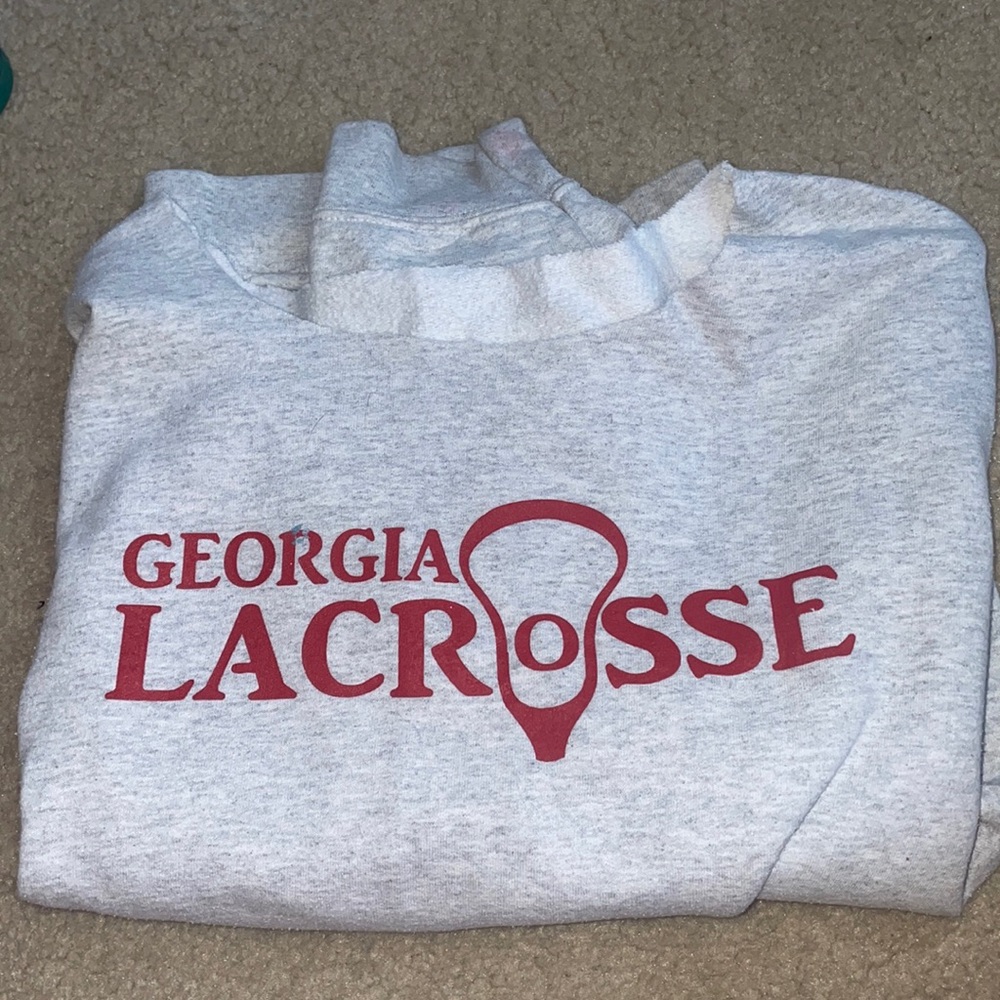 Georgia Lacrosse Off the shoulder Hoodie
